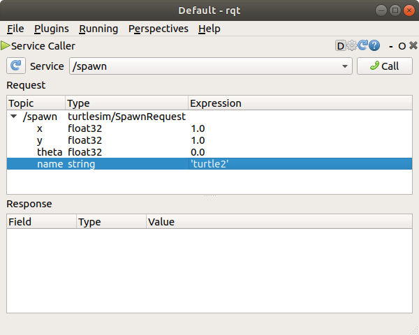 Figure 1.6 rqt spawn