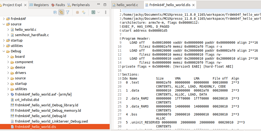 Figure 1.21 Disassembled Code