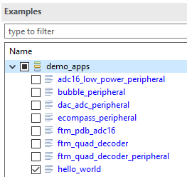 Figure 1.10 Select Hello World Demo