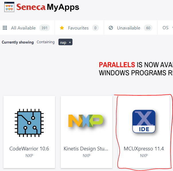 Figure 1.2 Seneca MyApps