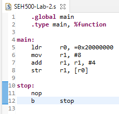 Figure 2.6 Assembly Code