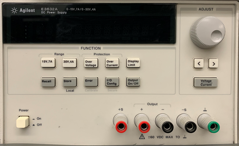 Figure 2.2 Agilent E3632A DC Power Supply